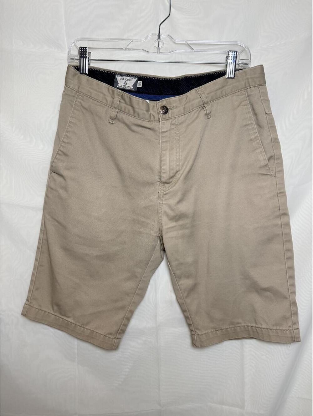 Vintage Volcom Corpo Class Khaki Skate Shorts 30